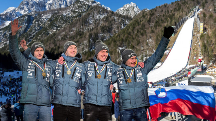 Lovro Kos Žiga Jelar Timi Zajc Anže Lanišek Planica