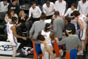 Bismac Biyombo se je zgrudil